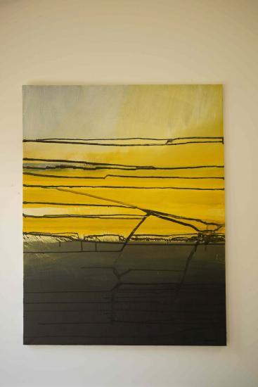 Road Trip 70/90 Acrylique et Encre sur toile