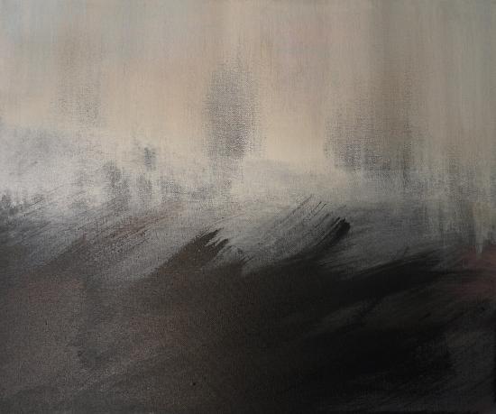 Série Tsunami n°8: 46/55 Acrylique et Encre sur toile