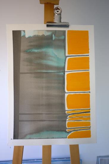 Série Libre cours n°6: 30/40 Encre de Chine et Acrylique sur papier