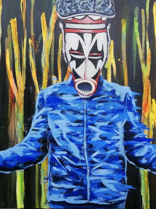 Promenons-nous dans les bois, 116/89 cm, Acrylique sur toile