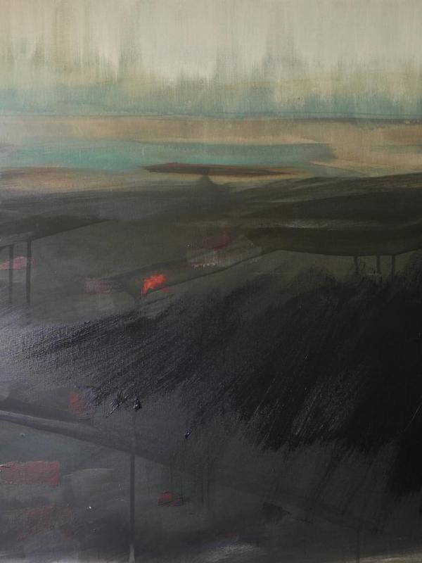 Série Tsunami n°2: 80/100 cm Acrylique sur toile 