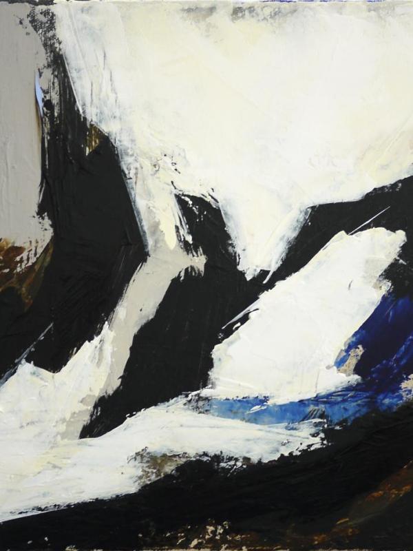 Abstrait n°3: 30/40 Acrylique sur toile