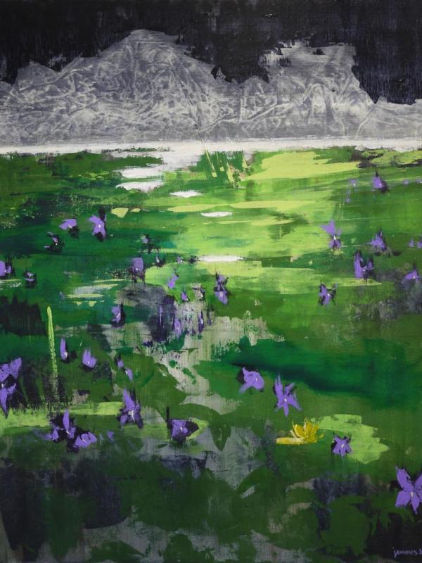 Au jardin ce matin: 65/81 cm*