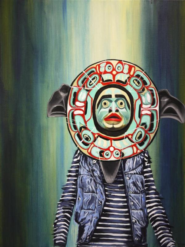 La Science des Surfaces: 116/89cm, Acrylique et Huile sur toile