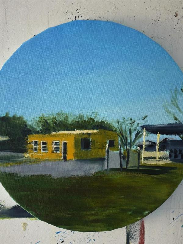 Un voyage sans fin, 30 cm, Huile sur toile