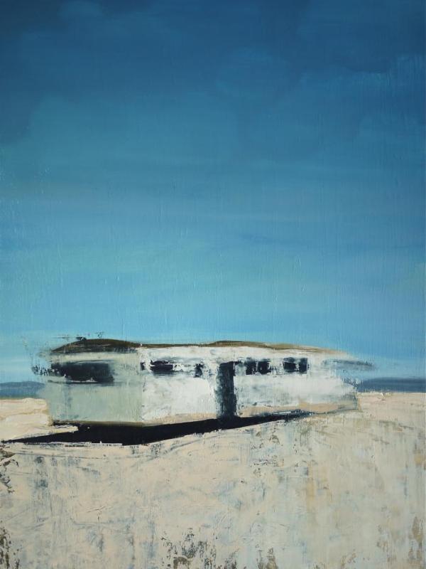 Tout est une question de temps, 30/44cm, Huile sur panneau bois