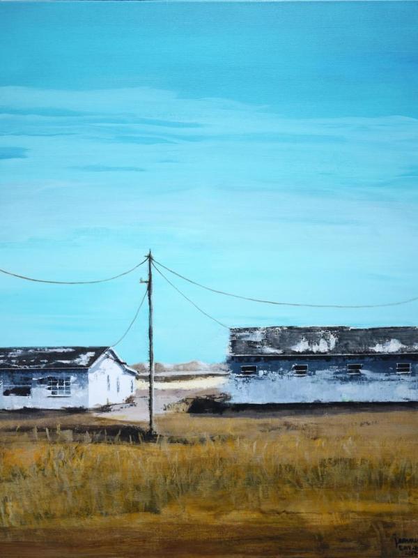 East West Memories n°8, 65/81 cm, Acrylique sur toile