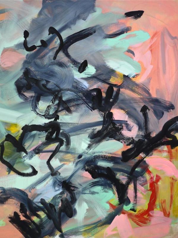 ET MON COEUR CHAVIRE, 100/120cm, Acrylique sur toile, Disponible