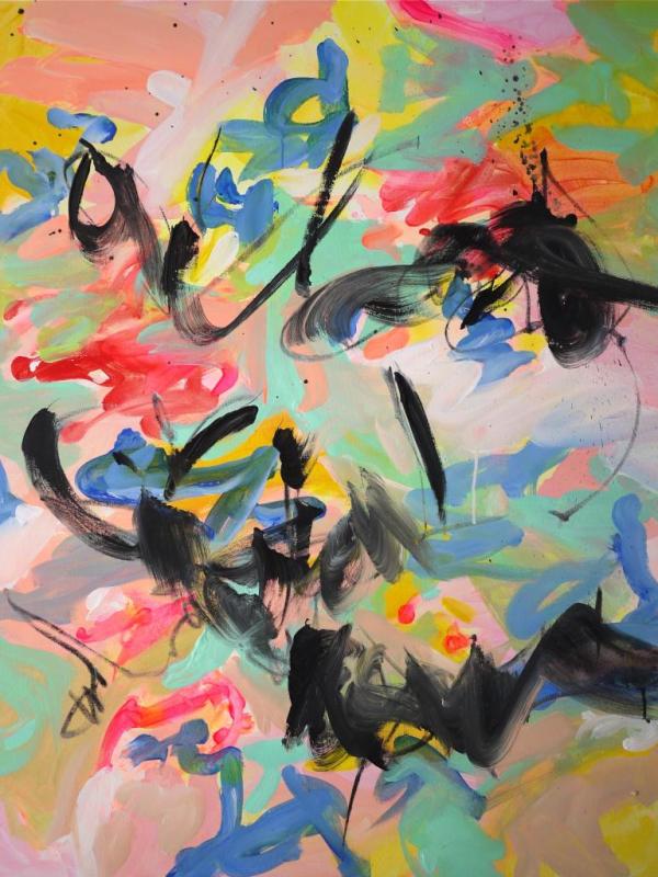 SIGNE 2, 73/92,5 cm, Acrylique sur toile, Disponible