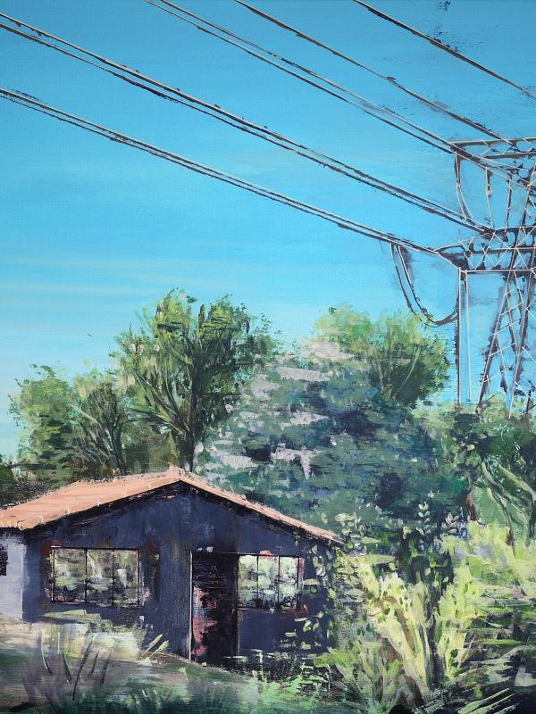 Electrique: 65/81 cm, Acrylique sur toile