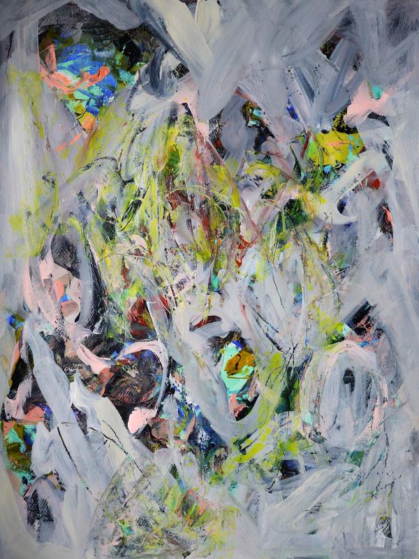 L'ÉTAT DES CHOSES, Acrylique sur papier, 50/65 cm, Disponible