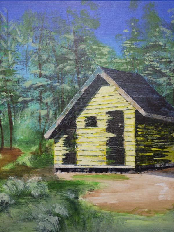 Promenons-nous dans les bois, 65/81 cm, Acrylique sur toile